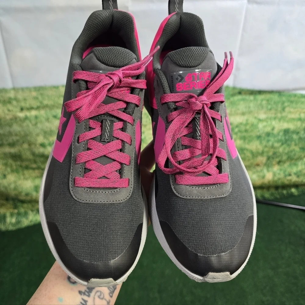Converse | Star Series Running Sneakers 'Grey and Pink' Mens Size 9.5 - Picture 9 of 14
